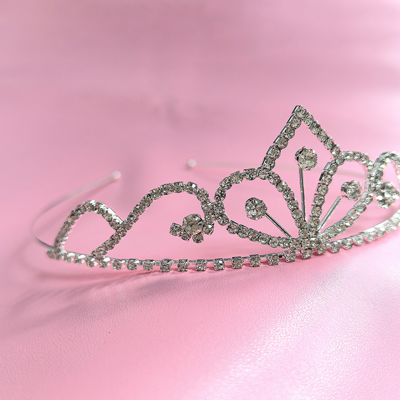 Women Accessories For Wedding - สีเงิน ไรน์สโตน มงกุฎเจ้าสาว คริสตัลหรูหรา มงกุฎเจ้าหญิง งานแต่งงาน