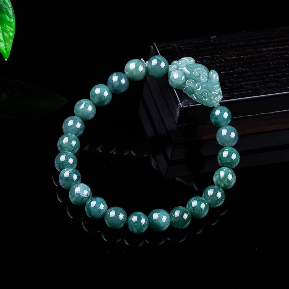 Women Accessories For Gift - หยกพม่าธรรมชาติ กำไลข้อมือปี่เซียะ ของขวัญเครื่องรางโบราณสำหรับผู้หญิง เครื่องประดับกำไลหยกแท้