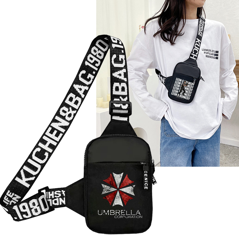 Women Accessories Pouch - เรซิเดนท์อีวิลกระเป๋าคาดเอวสำหรับผู้ชาย กระเป๋าใส่โทรศัพท์มือถือขนาดเล็ก กระเป๋าสะพายข้างลายอนิเมะ กระเป๋าคาดเอวผู้หญิง กระเป๋าอเนกประสงค์ กระเป๋าถือ