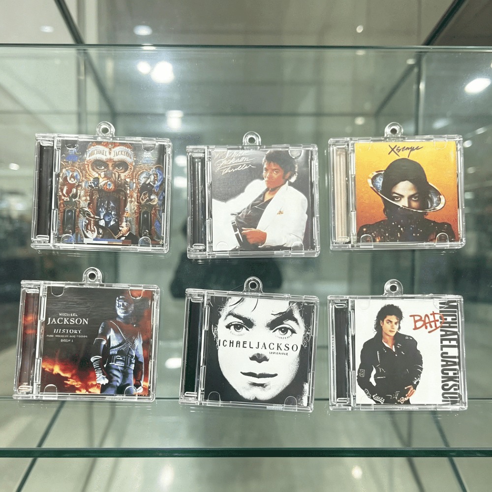 Women'S Keychain Accessories - พวงกุญแจ NFC อัลบั้มมินิซีดี Michael Jackson, จี้อะคริลิกเงาสูงทำมือ