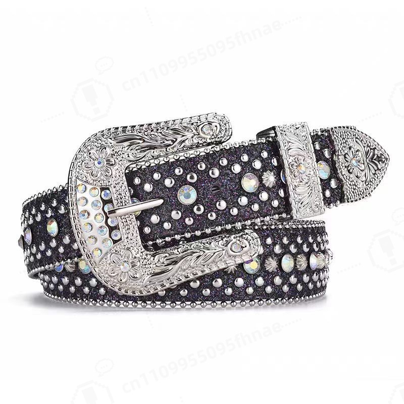Women'S Y2K Accessories - เข็มขัดประดับเพชรสไตล์ Y2K สำหรับผู้หญิง แฟชั่นสายคาดเอวฝังเพชร สไตล์ยุโรปอเมริกัน ตกแต่งเสื้อผ้าและกางเกงยีนส์
