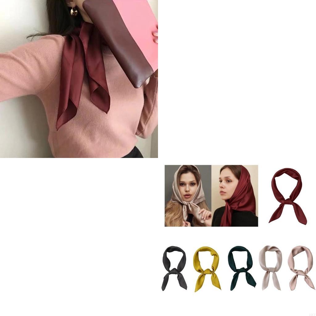 Women'S Accessories For Formal Wear - ผ้าพันคอผ้าไหมเทียม ผ้าพันคอคอนุ่มและระบายอากาศได้ เครื่องประดับแฟชั่นสำหรับผู้หญิงสวมใส่ทุกวัน
