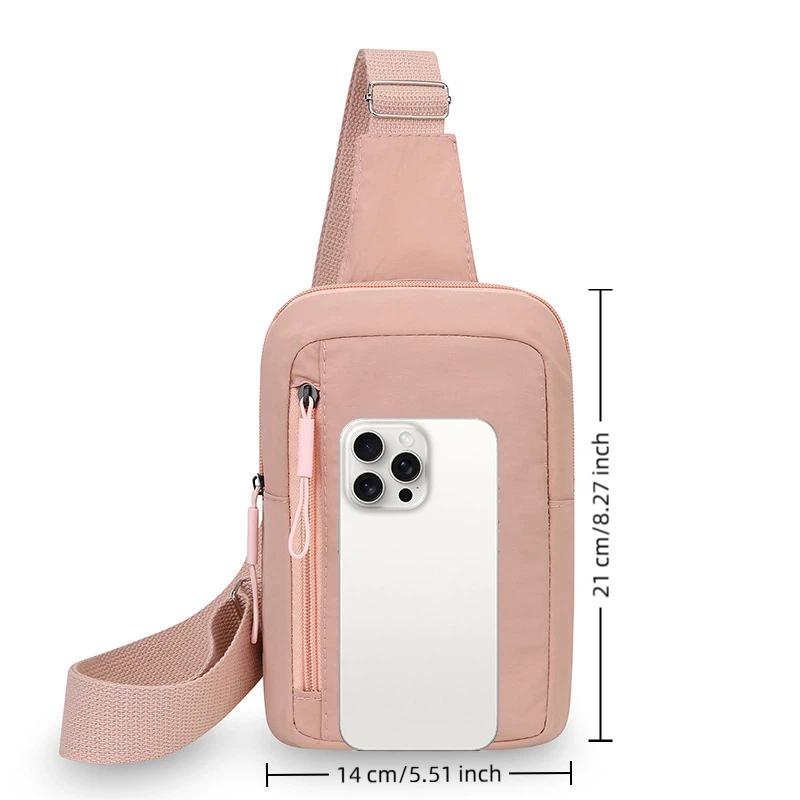 Women Accessories Pouch - กระเป๋าสะพายข้างขนาดเล็ก กระเป๋าสะพายไหล่แบบมีสไตล์ กระเป๋าเป้สะพายหลังไนลอนทนทาน กระเป๋าสะพายไหล่ขนาดเล็ก สำหรับเดินทาง เล่นกีฬา