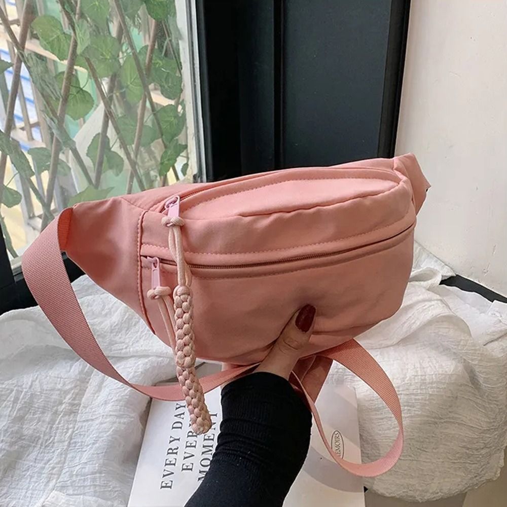 Women Accessories Pouch - ผู้หญิงกระเป๋าหน้าอกกันน้ําเดินป่ากระเป๋ากระเป๋าถือสุภาพสตรีผ้าใบC Rossbodyกระเป๋าสีทึบผู้หญิงสลิงเอวแพ็ค