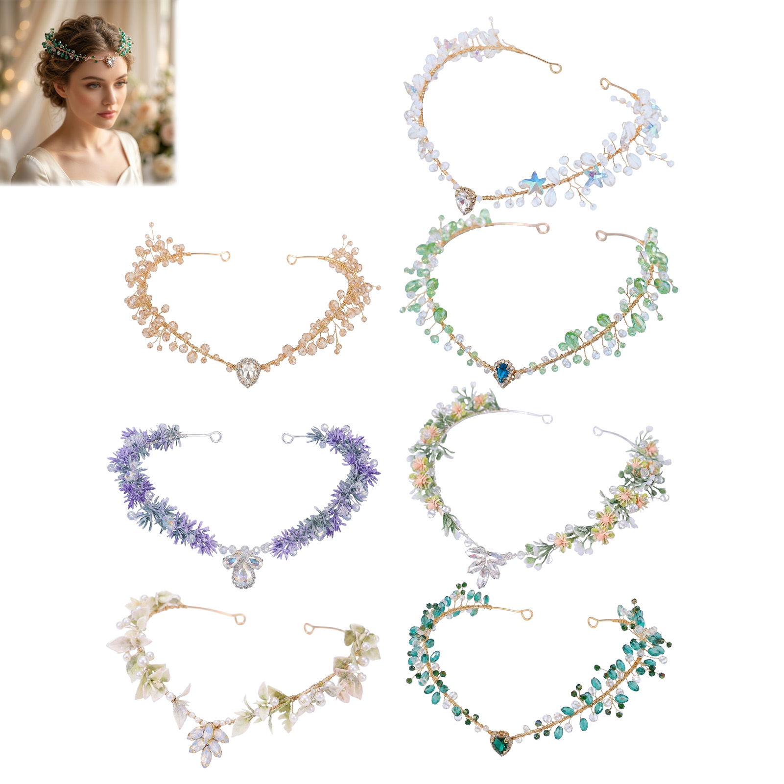 ที่คาดผมเจ้าสาว ประดับคริสตัลร - Women Accessories For Wedding บทวิจารณ์และราคา