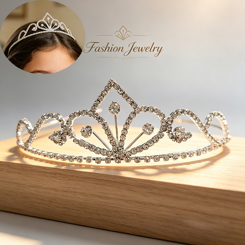 สีเงิน ไรน์สโตน มงกุฎเจ้าสาว ค - Women Accessories For Wedding บทวิจารณ์และราคา