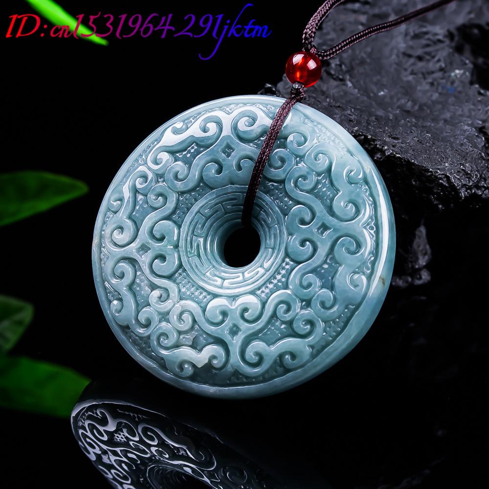 หยกพม่าธรรมชาติจี้ดอกไม้สร้อยค - Women Accessories For Gift บทวิจารณ์และราคา