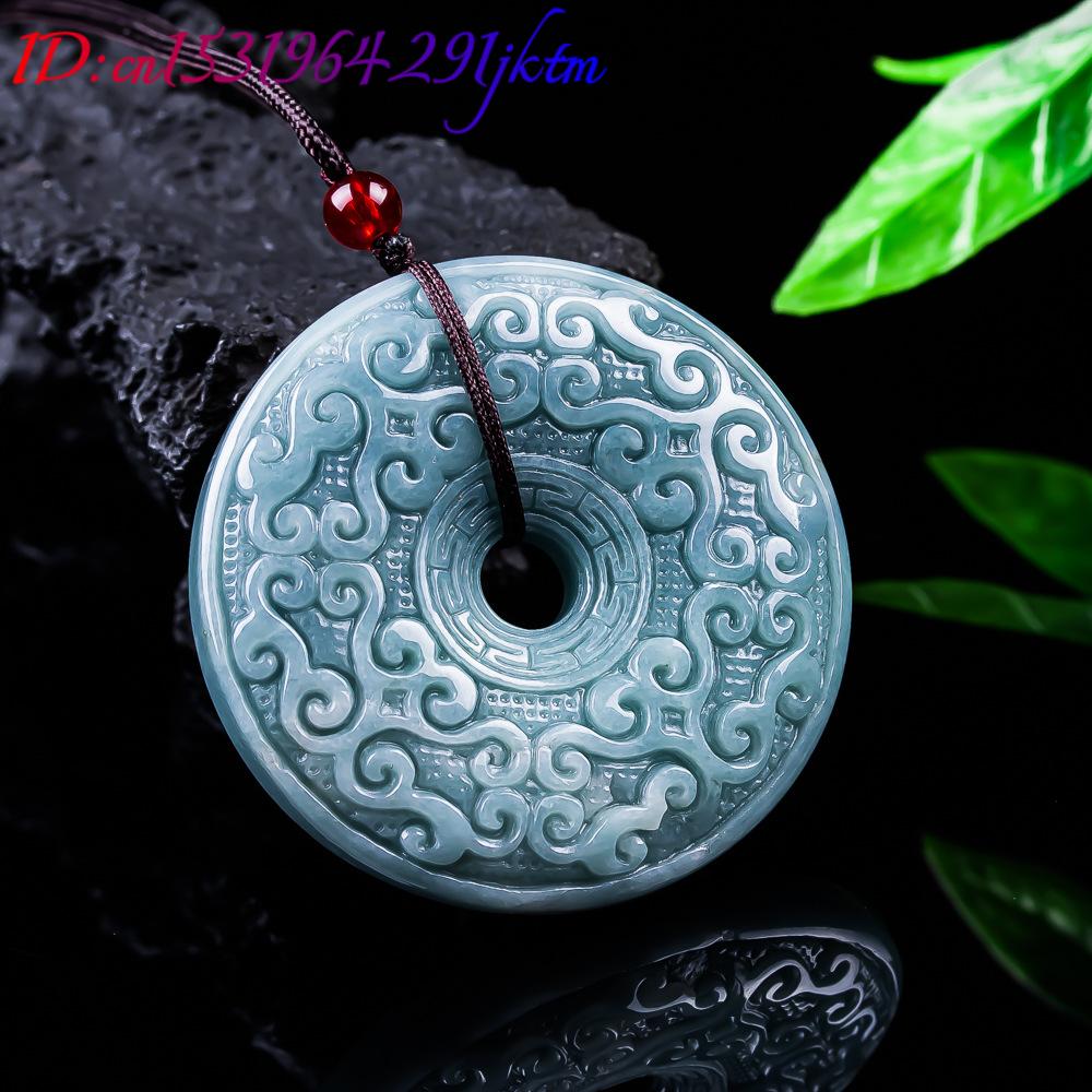 หยกพม่าธรรมชาติจี้ดอกไม้สร้อยค - Women Accessories For Gift บทวิจารณ์และราคา