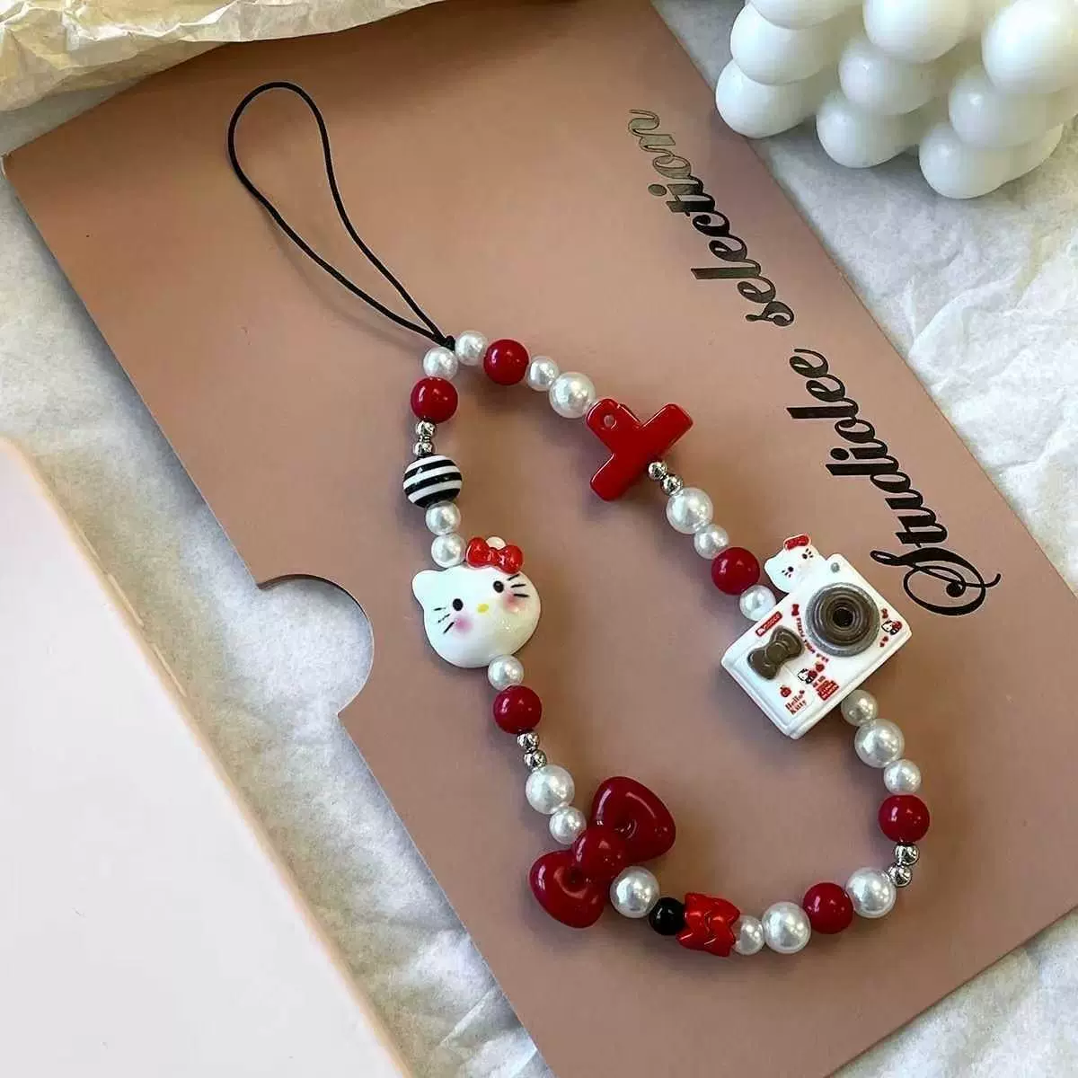 สายคล้องโทรศัพท์กันหลุดลายคิตต - Women'S Keychain Accessories บทวิจารณ์และราคา