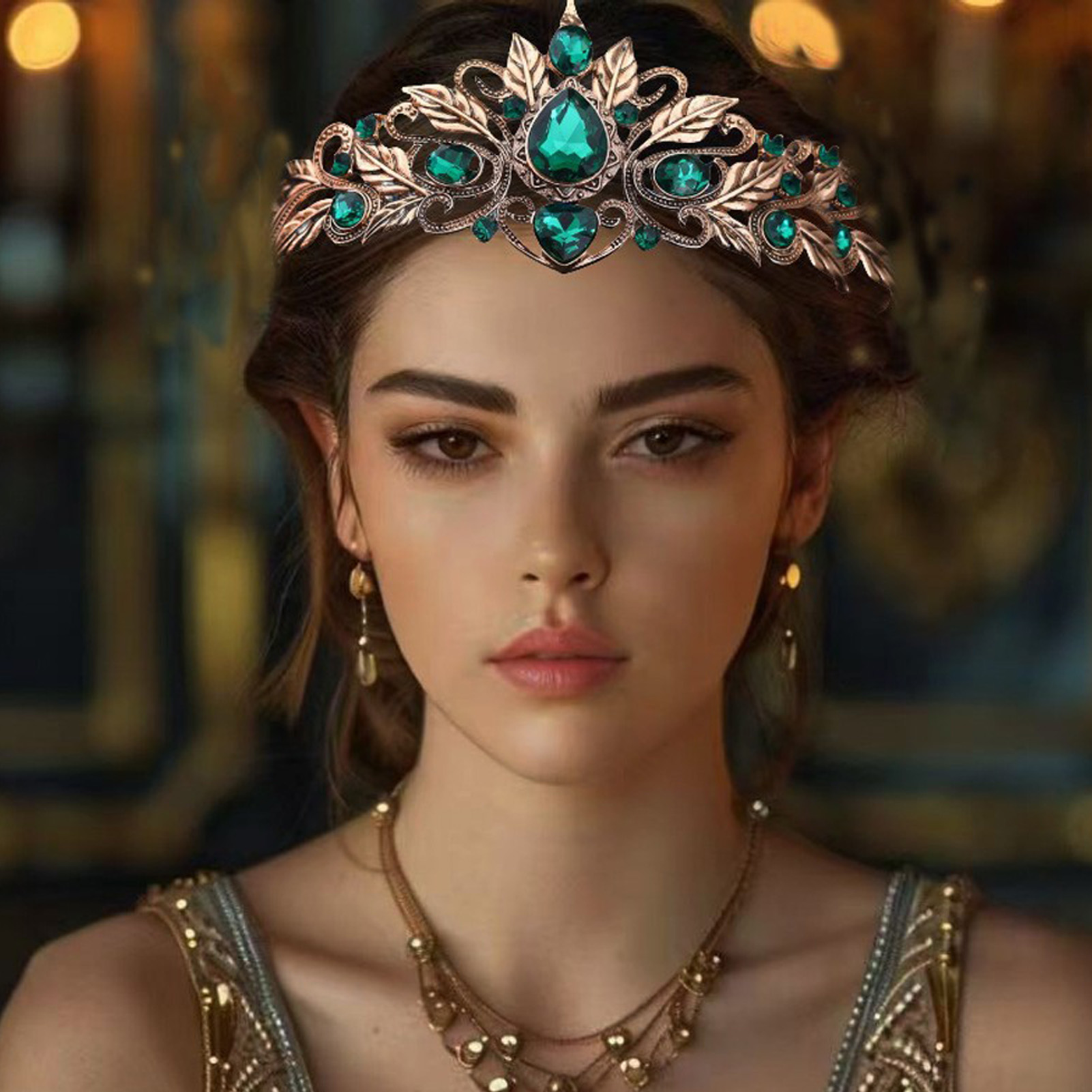 มงกุฎทรงหยดน้ำสไตล์บาโรกประดับ - Women Accessories For Wedding บทวิจารณ์และราคา