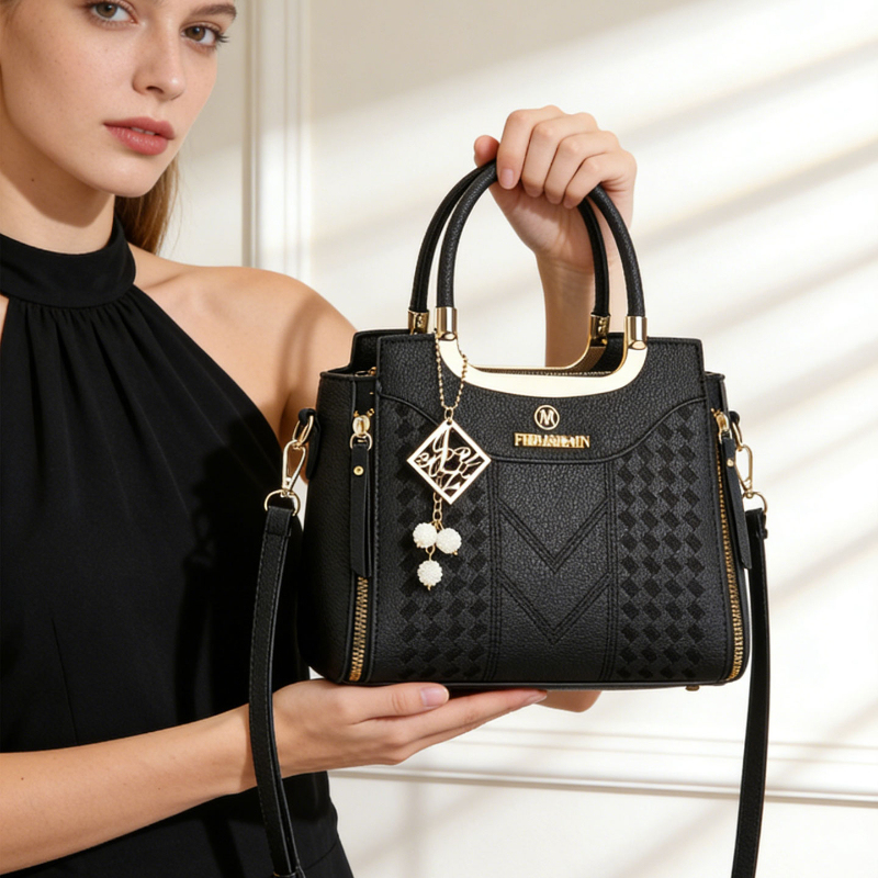 ชุดกระเป๋าถือ 3 ชิ้น ทำจากหนัง - Women'S Accessories For Suit บทวิจารณ์และราคา