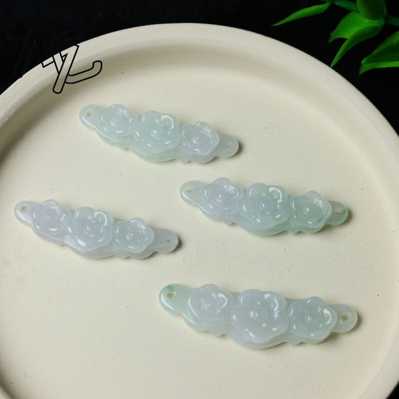 1 ชิ้น จี้หยกธรรมชาติรูปดอกไม้ - Women Accessories For Gift บทวิจารณ์และราคา