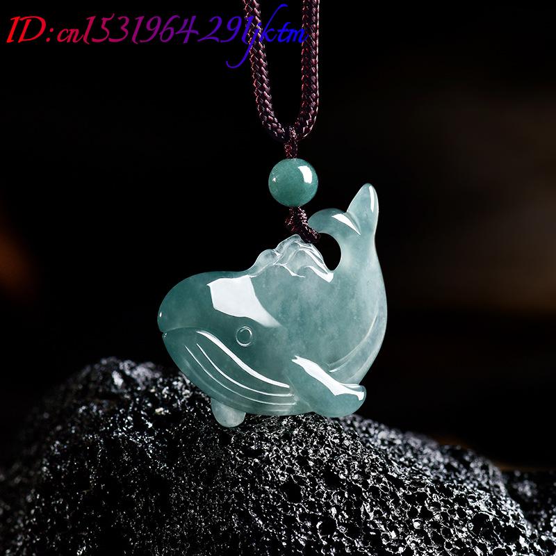 จี้สร้อยคอหยกพม่าแท้รูปปลาวาฬ  - Women Accessories For Gift บทวิจารณ์และราคา