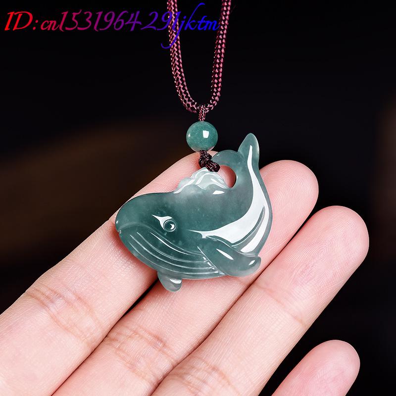 จี้สร้อยคอหยกพม่าแท้รูปปลาวาฬ  - Women Accessories For Gift บทวิจารณ์และราคา