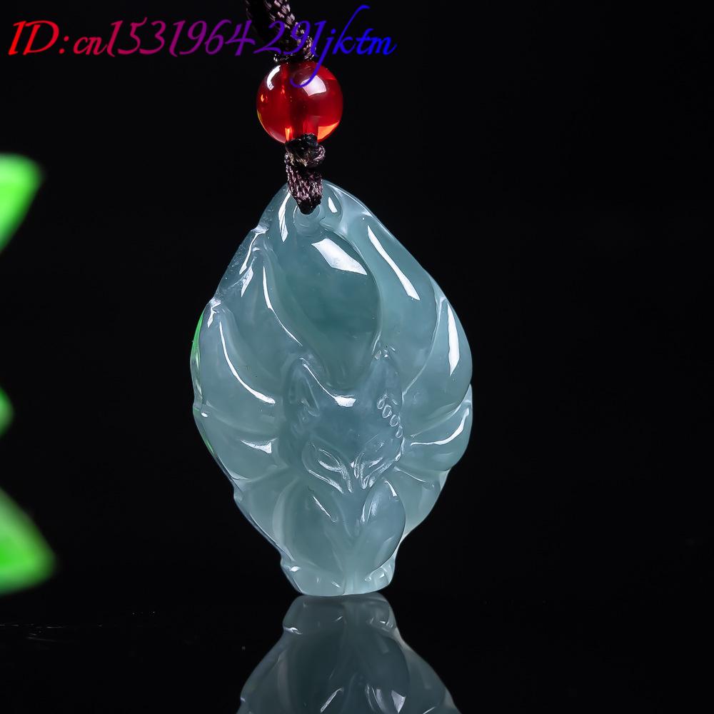 หยกพม่าธรรมชาติจี้รูปสุนัขจิ้ง - Women Accessories For Gift บทวิจารณ์และราคา