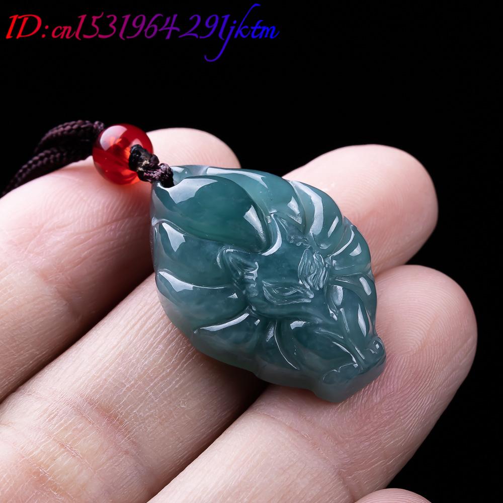 หยกพม่าธรรมชาติจี้รูปสุนัขจิ้ง - Women Accessories For Gift บทวิจารณ์และราคา