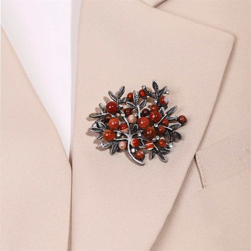 เข็มกลัดและเข็มกลัดหินธรรมชาติ - Women Accessories Bouquet บทวิจารณ์และราคา