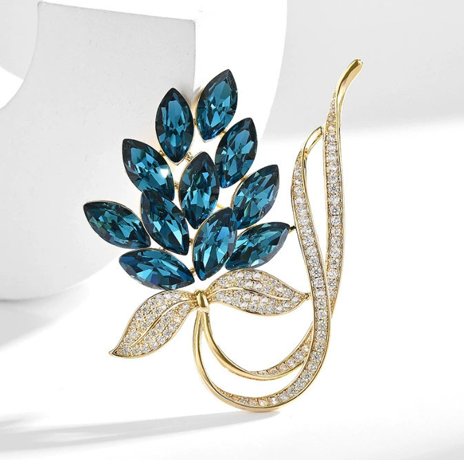 เข็มกลัดรูปช่อดอกไม้ประดับเพชร - Women Accessories Bouquet บทวิจารณ์และราคา