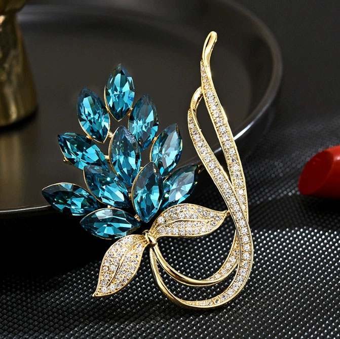 เข็มกลัดรูปช่อดอกไม้ประดับเพชร - Women Accessories Bouquet บทวิจารณ์และราคา