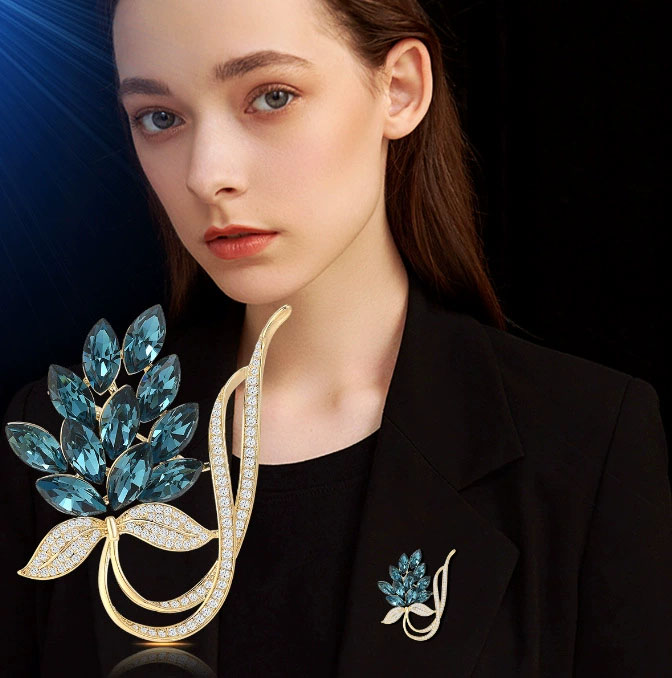เข็มกลัดรูปช่อดอกไม้ประดับเพชร - Women Accessories Bouquet บทวิจารณ์และราคา